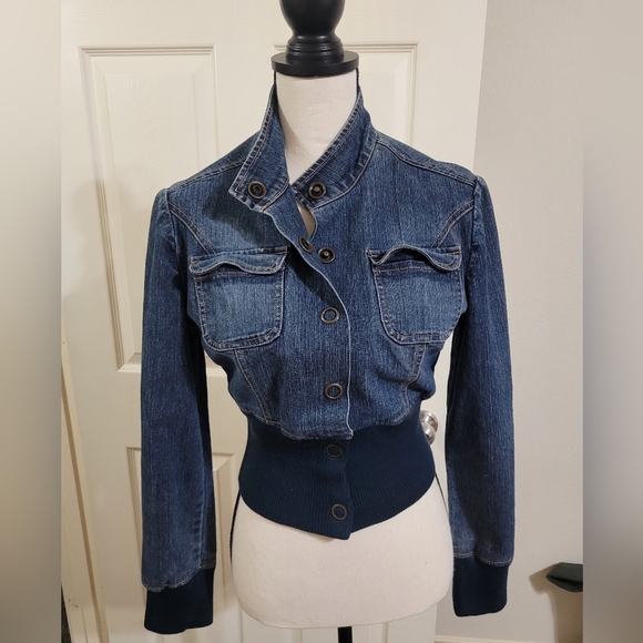 4/$25 Helium brand denim jacket size small like new no stains - Picture 5 of 8